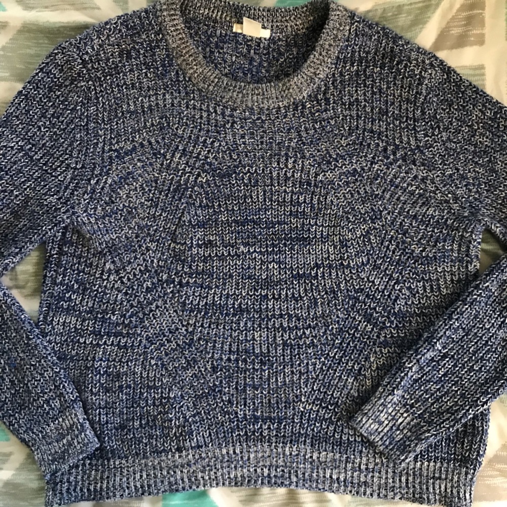 Multi hue blue sweater